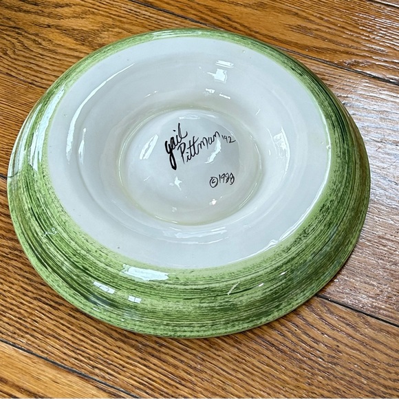 Gail Pittman vintage pottery, signed and numbered by artist. Watermelon pattern - Picture 5 of 8